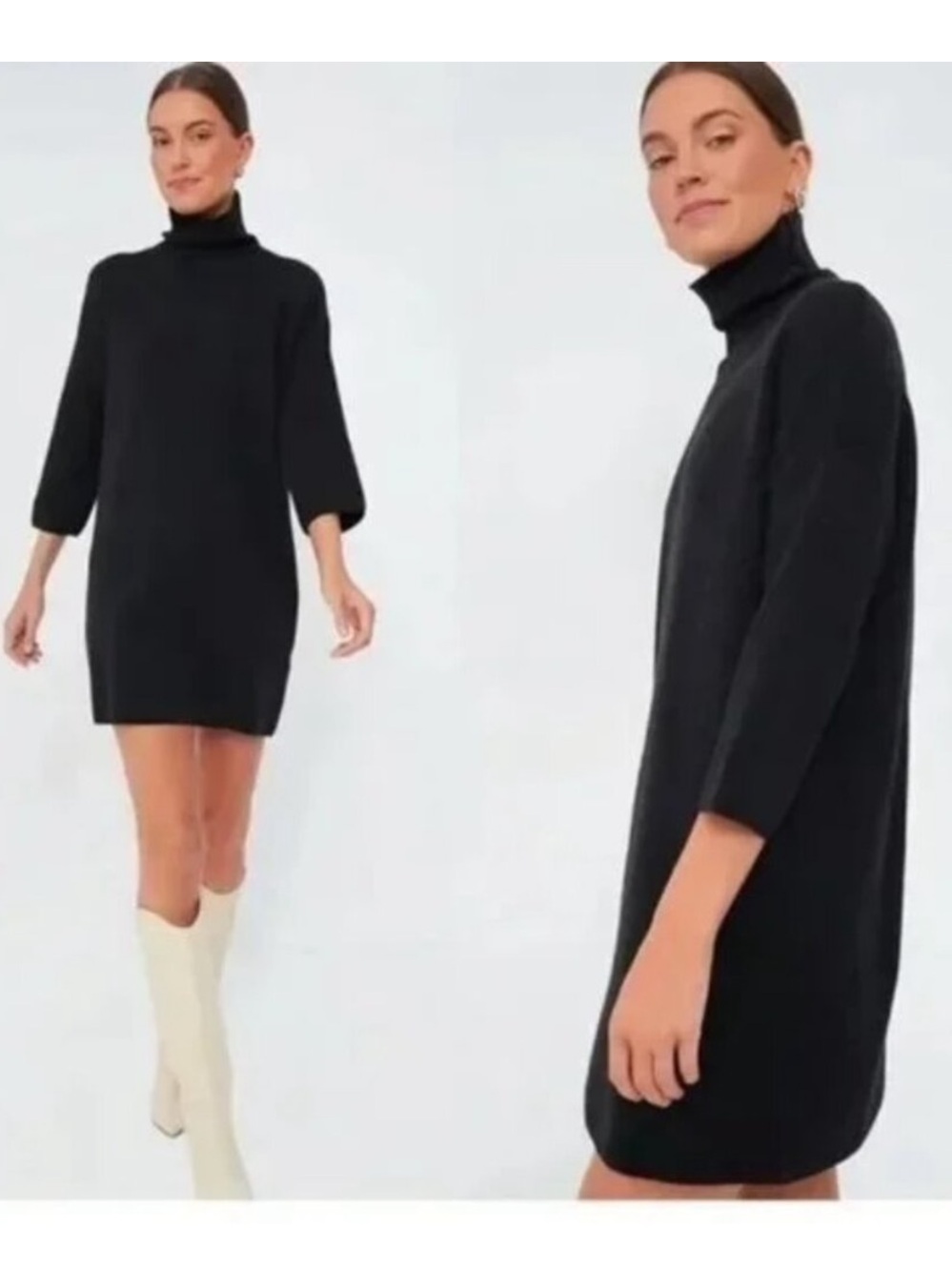 Pomander Place noir vivienne Turtleneck Sweater dress